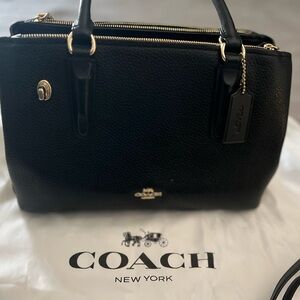 Coach Black Satchel Brooklyn